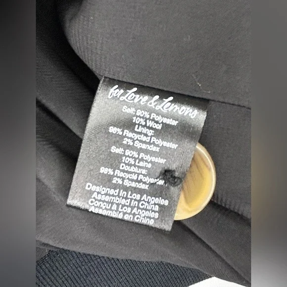 For Love & Lemons Rachel Jacket XXS NWT – Fuzzy Plaid Fall Layer - Picture 4 of 7